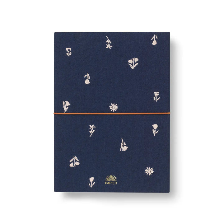 Softcover Fabric Notebook - Twilight Blooms