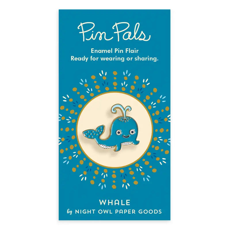 Whale Enamel Pin