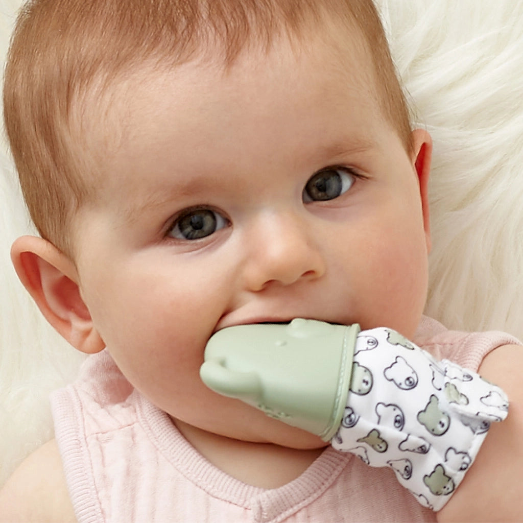 Itzy Mitt™ Silicone Teething Mitt (multiple designs)