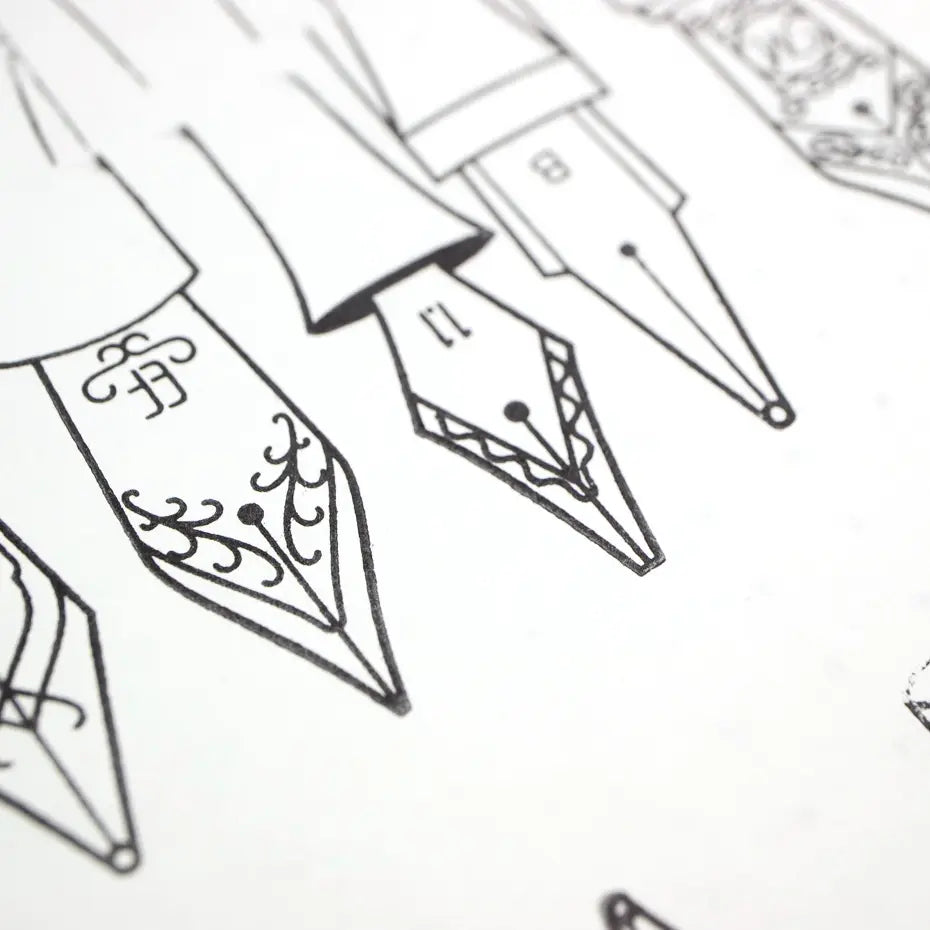 Nibs & Ink - 4"x6" Clear Stamp Set (16 Stamp Designs)
