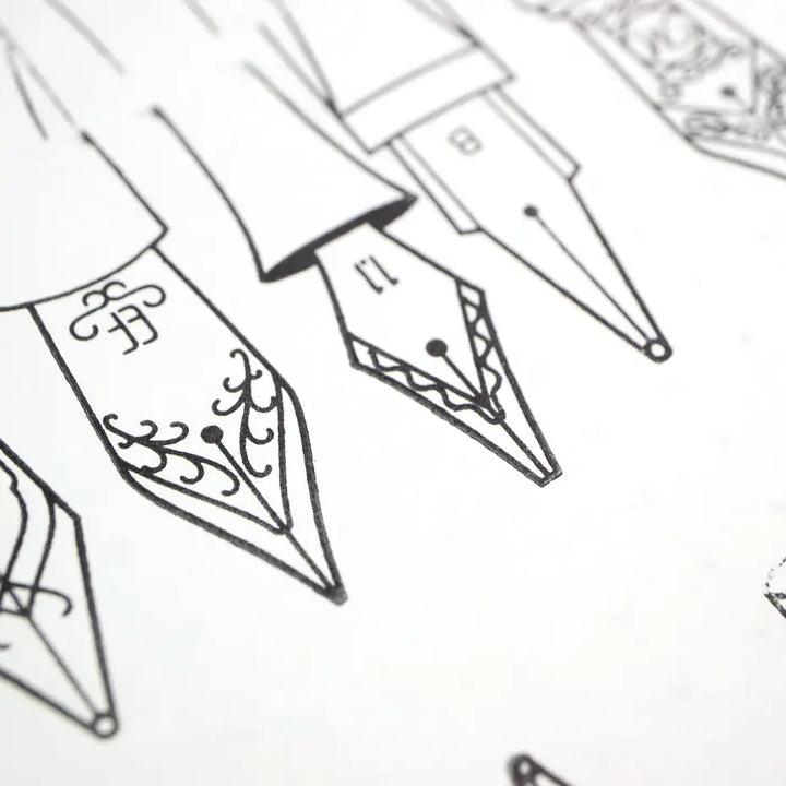 Nibs & Ink - 4"x6" Clear Stamp Set (16 Stamp Designs)