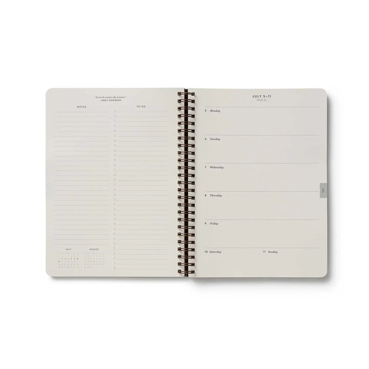 Sage Hydrangea 12-Month Softcover Spiral Planner (Jan-Dec 2027)