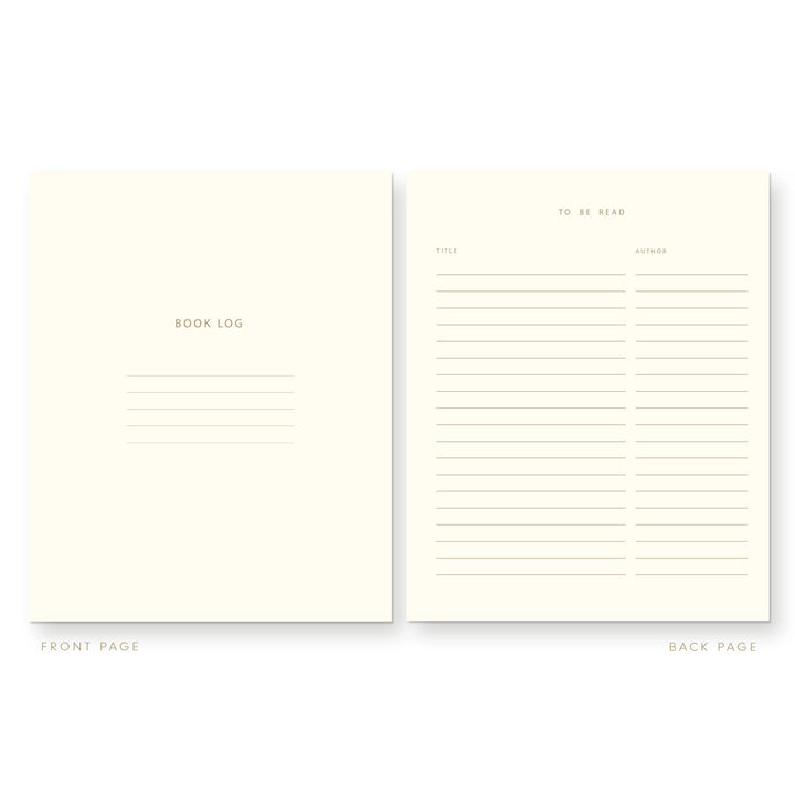 Gingham Pattern Book Log Reading Journal