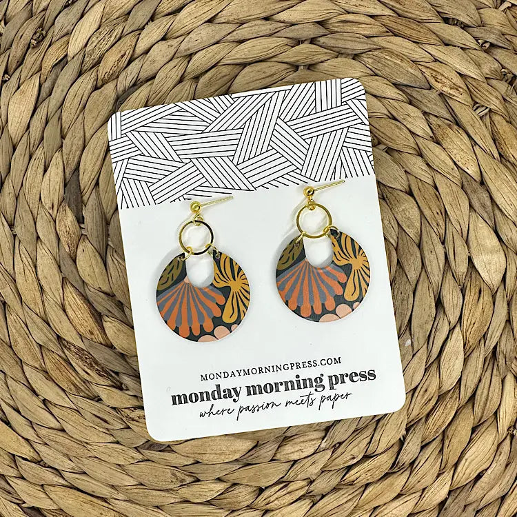 Charley - Abstract Jungle Earrings