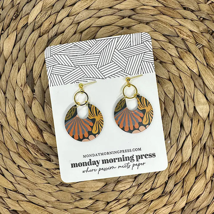 Charley - Abstract Jungle Earrings