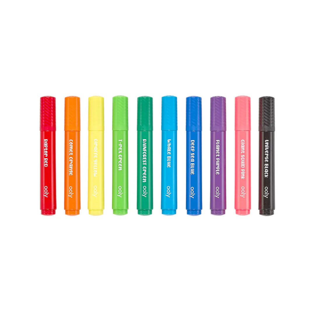 Big Bright Brush Markers (Set of 10)