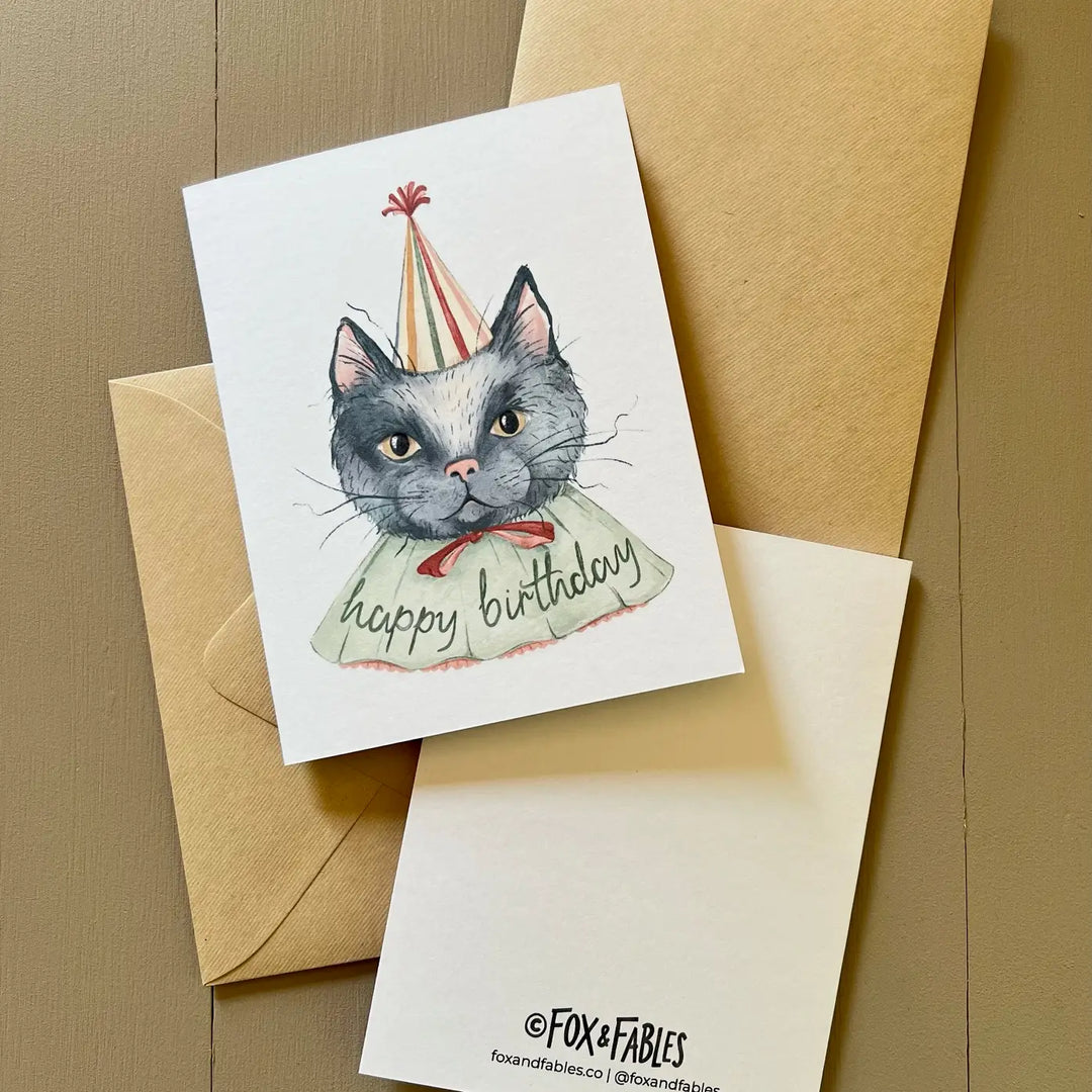 Birthday Cat Card