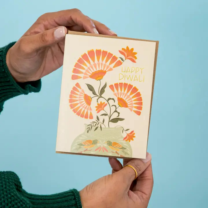 Diwali Bouquet Greeting Card