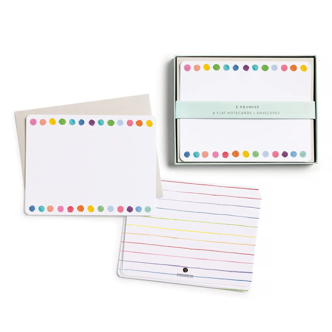 Happy Dots Flat Notes (Set of 8)
