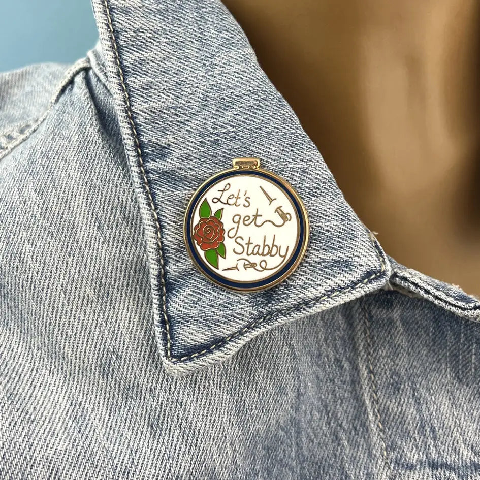 Let's Get Stabby Enamel Pin