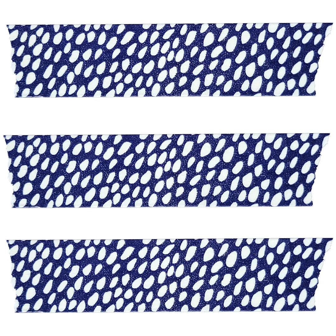 Navy Blue Organic Dots Washi Tape
