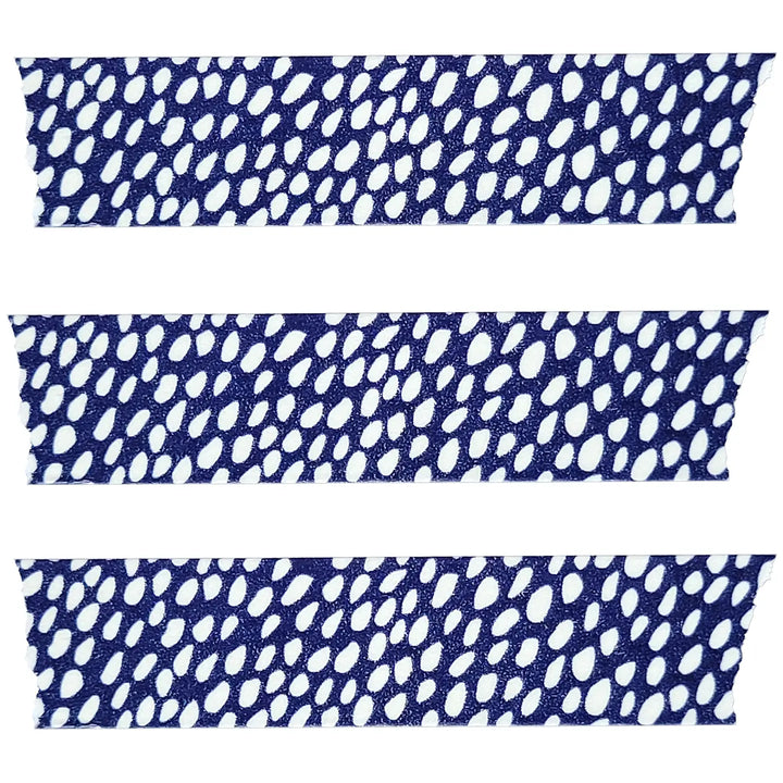 Navy Blue Organic Dots Washi Tape