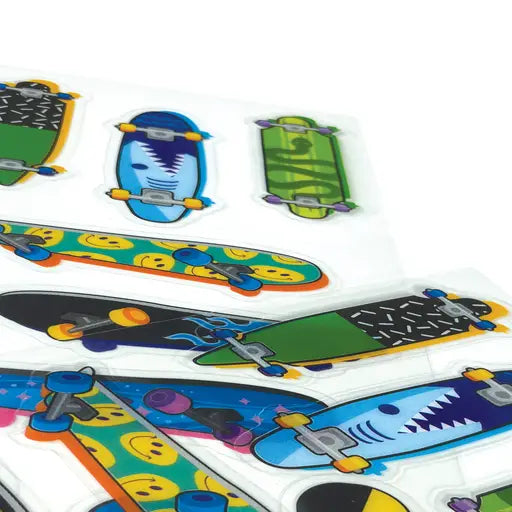 Stickiville Skateboards Clear Vinyl Stickers
