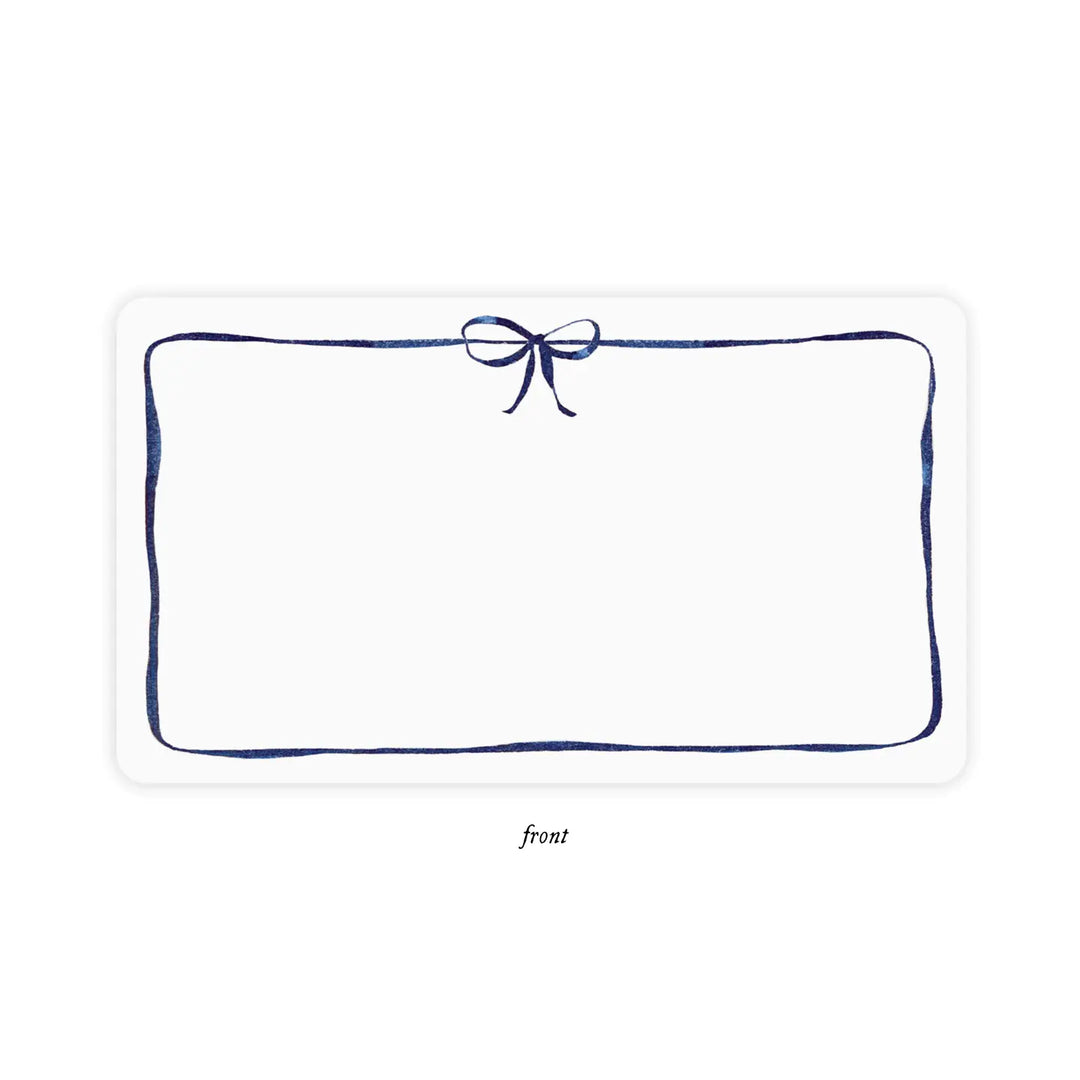 Navy Bow Little Notes