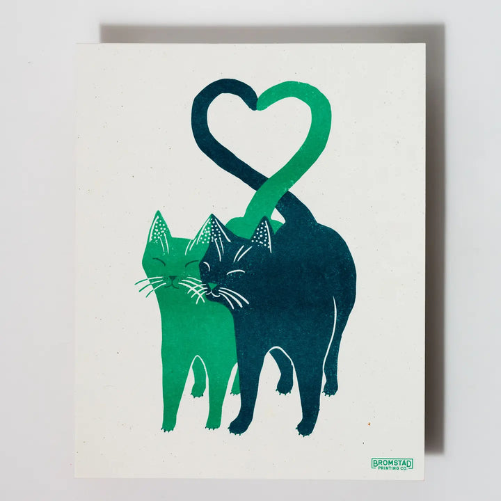 Love Cats - Risograph Art Print