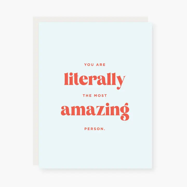 Literally Amazing Card
