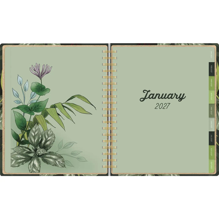 2027 Greenery High Note Deluxe Hardcover Planner