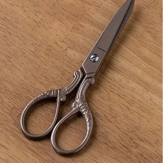 Vintage Style Embroidery Scissors with Brocade Sheath