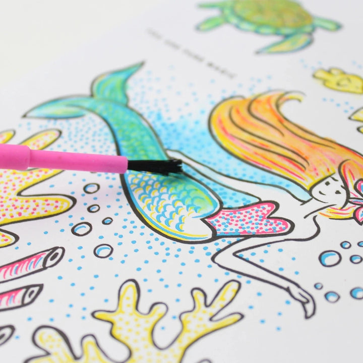 Paint with Water Mermaid Birthday Card