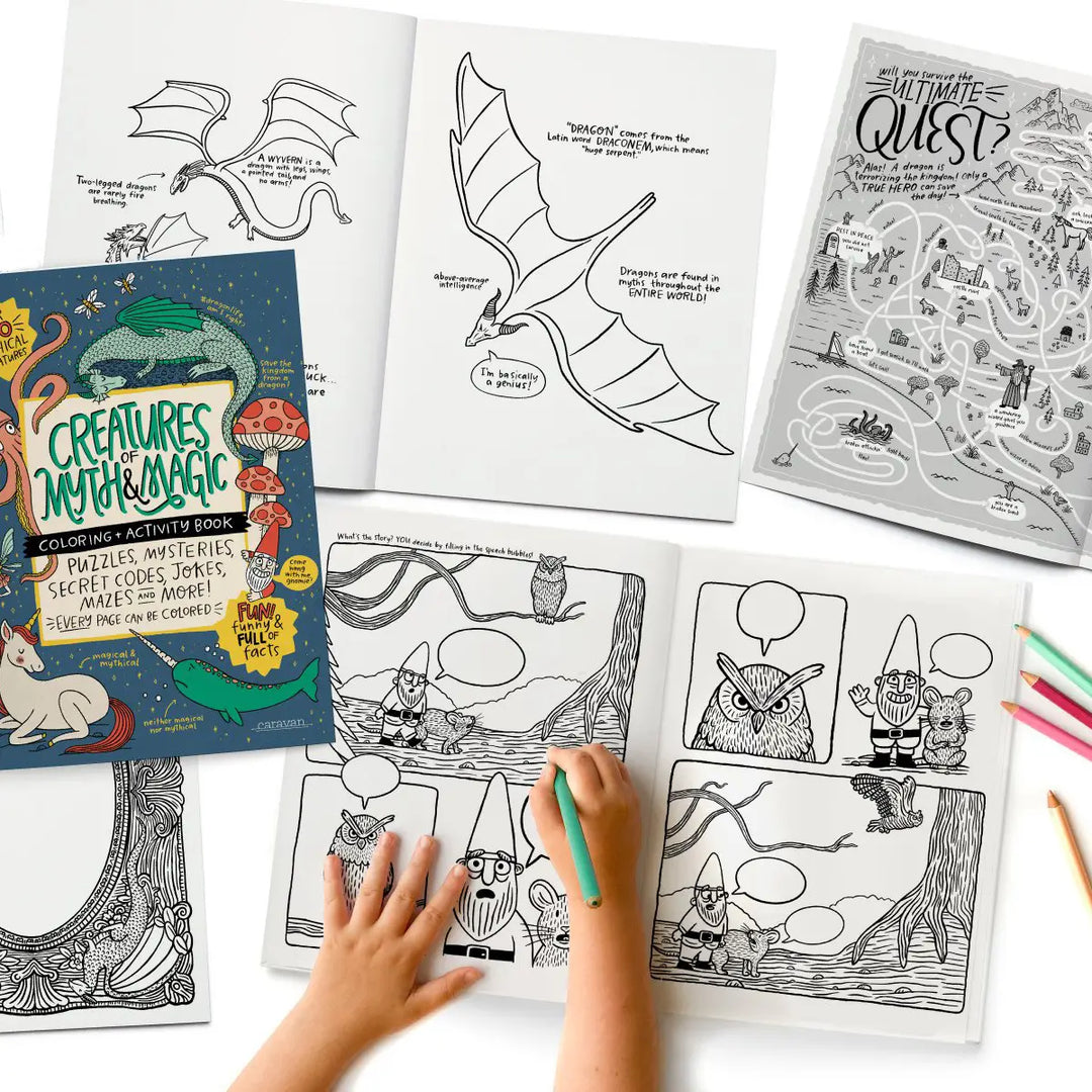 Creatures of Myth and Magic Coloring and Activity Book