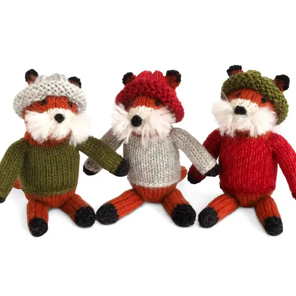 Fox in Sweater Ornament