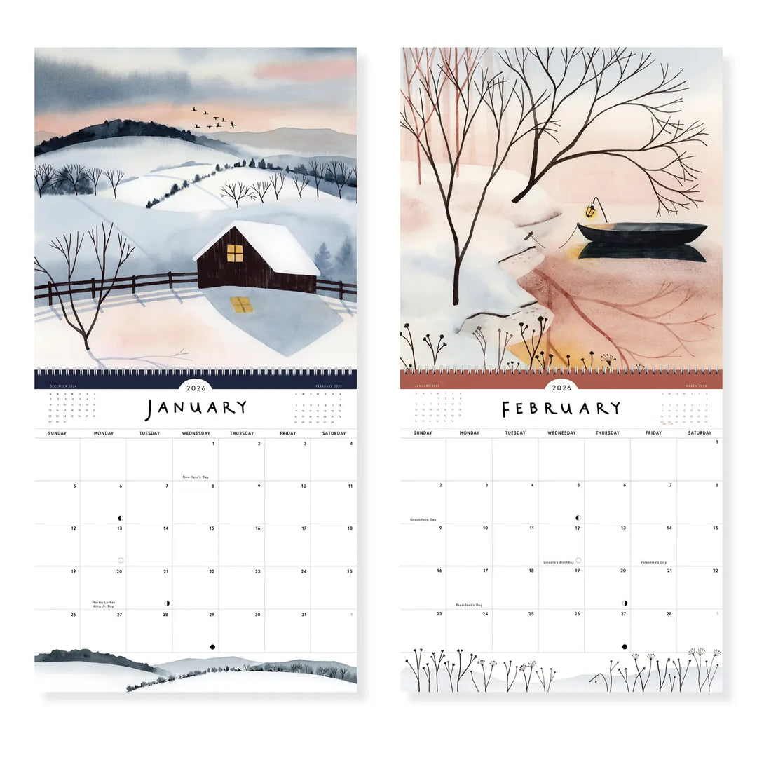 2026 Morning + Evening Wall Calendar