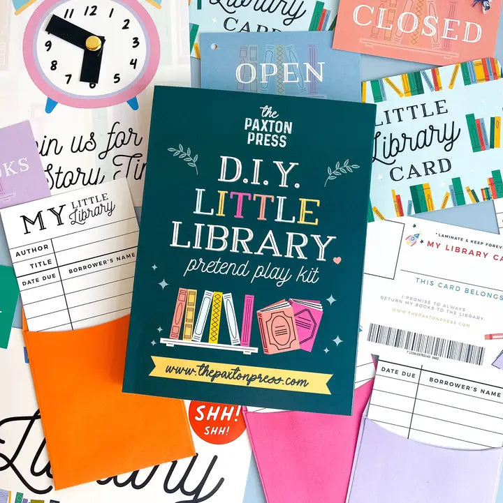 Library Pretend Play Kit – Kids Screen-Free Imaginative Play