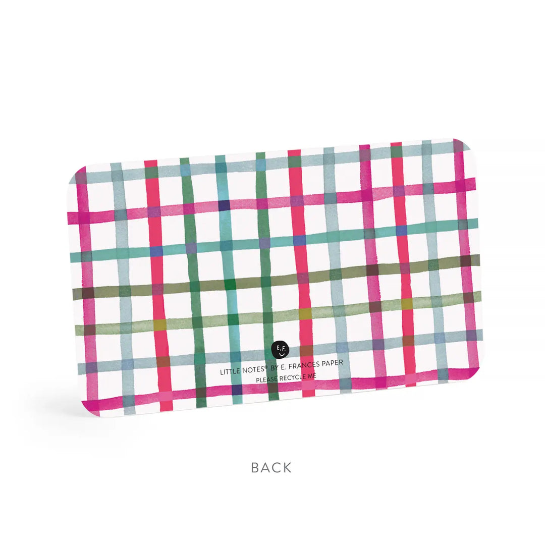 Happy Plaid Little Notes