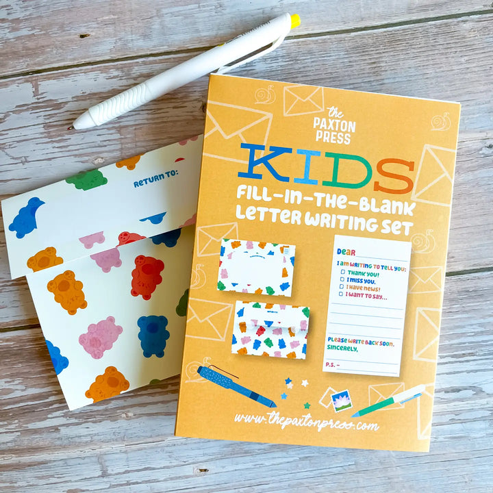 Kids Fill-in Fold Up Letter Set of 10 (Multiple Color Options!)