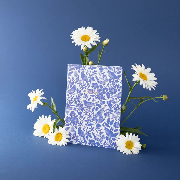 Blue Birds Soft-Cover Notebook