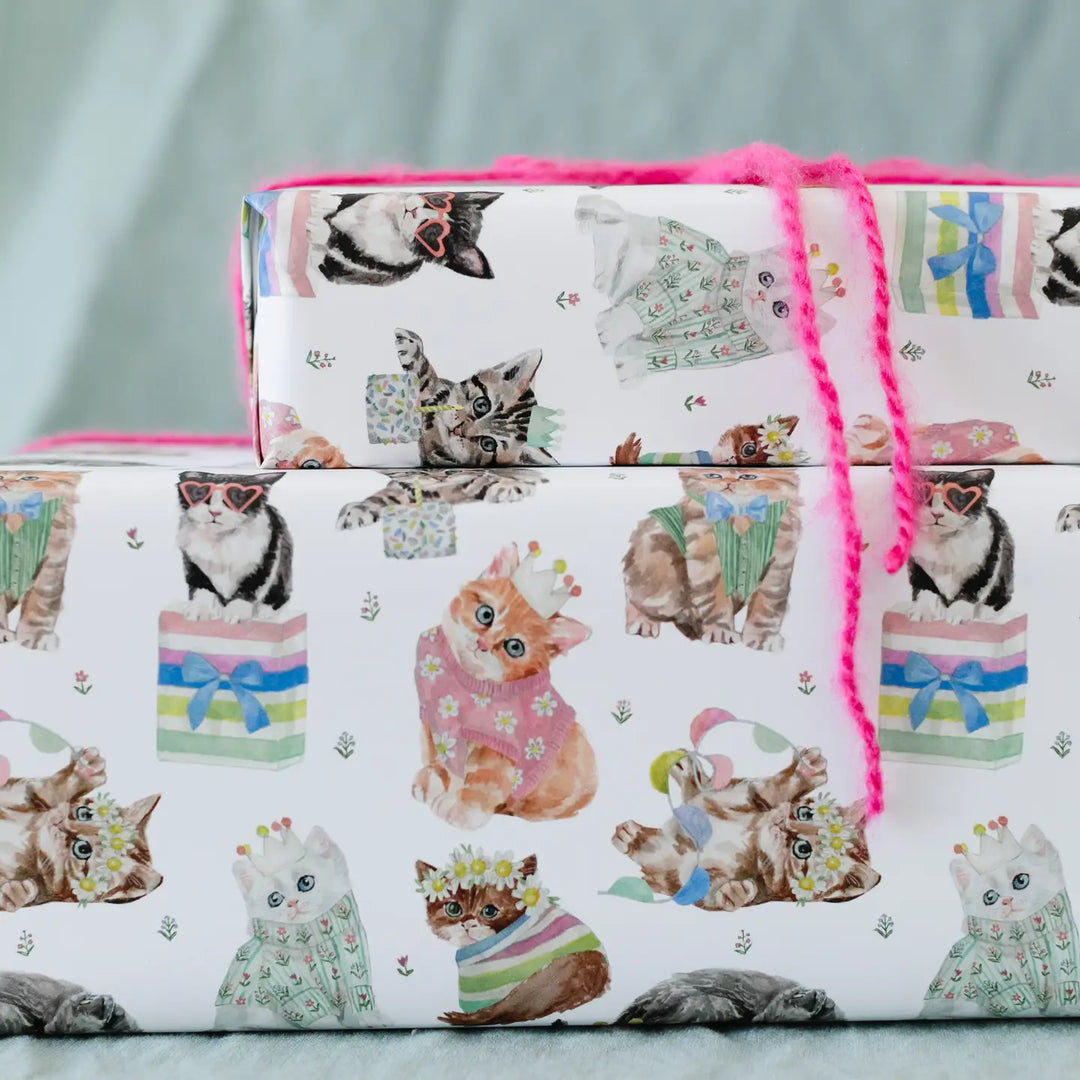 Birthday Cat Gift Wrap (Roll)