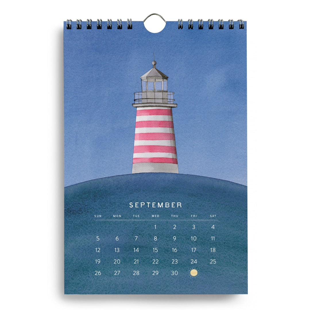 A Year By the Sea Little Wall Calendar (2027)