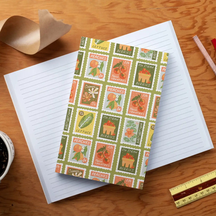 Garden Stamps Classic Layflat Notebook