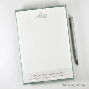 Green Sprouting Plants Stationery Set