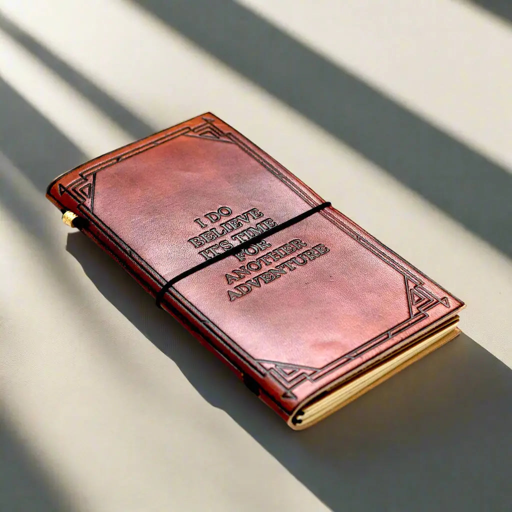 Debossed Refillable Leather Traveler's Notebooks