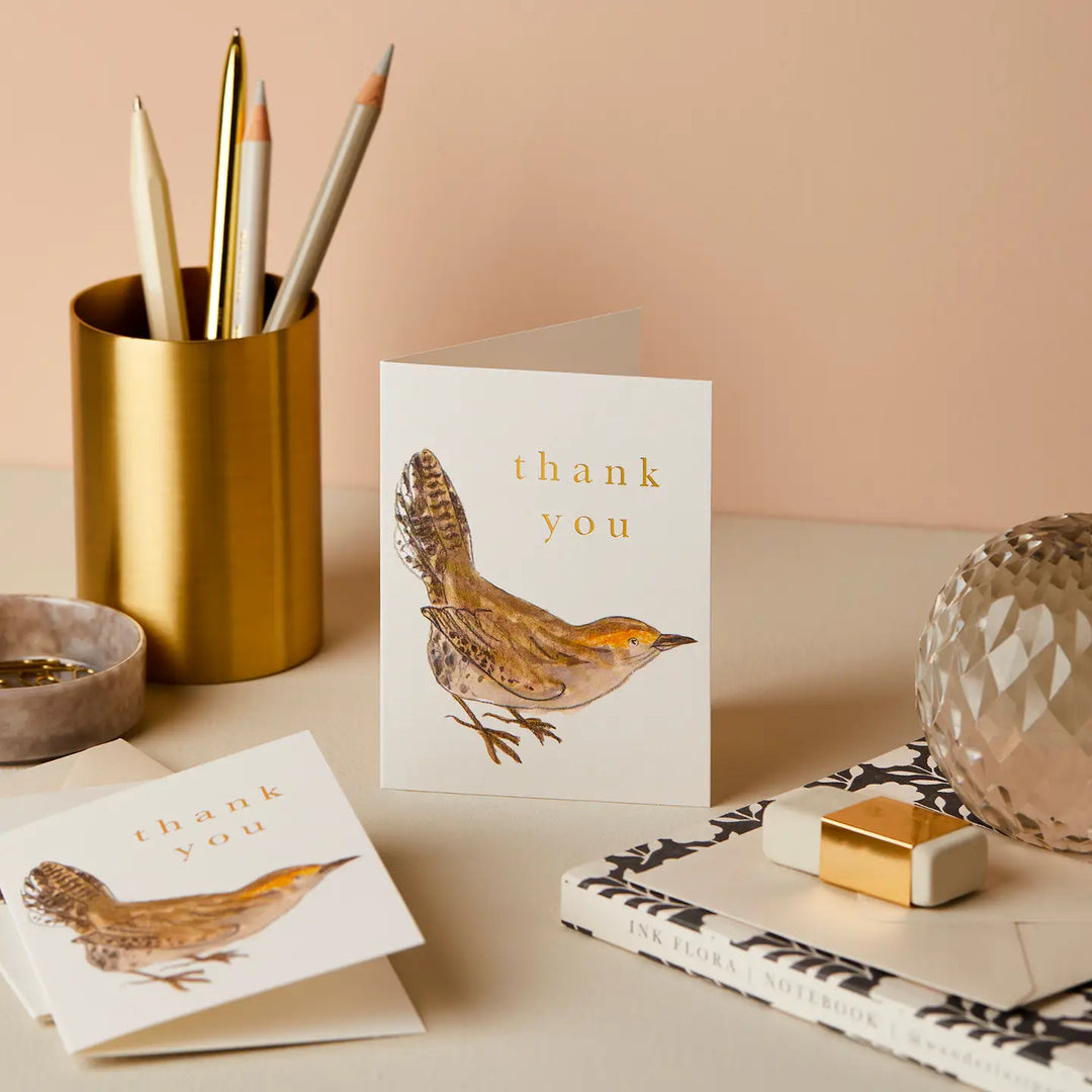 Wren Thank You Mini Card