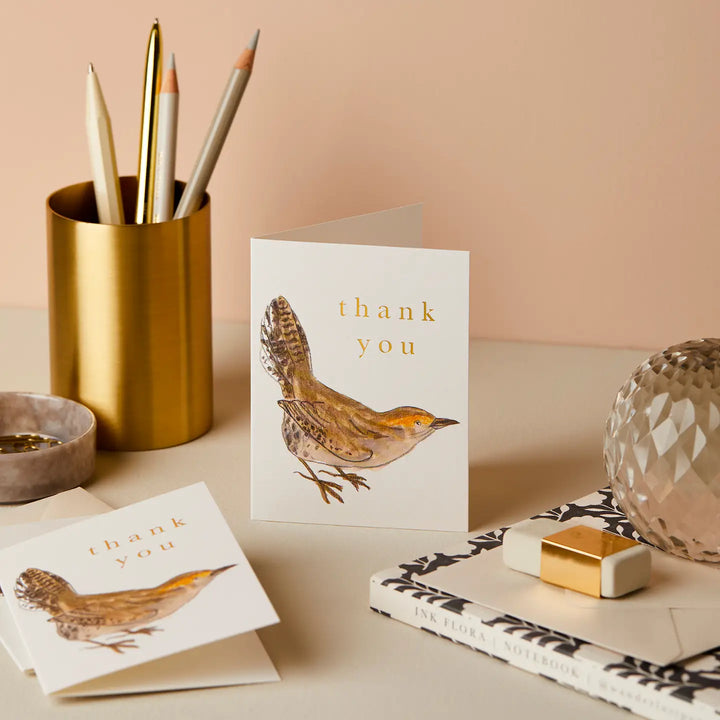 Wren Thank You Mini Card