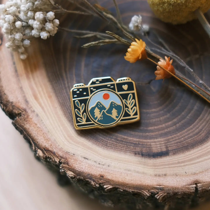 Camera Enamel Pin