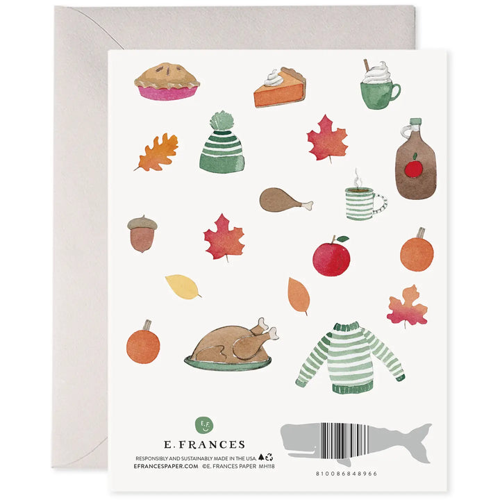 Crisp & Cozy Thanksgiving Card