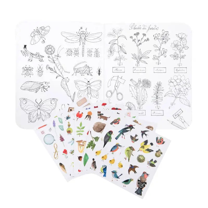 Coloring Book & Stickers - Botanist