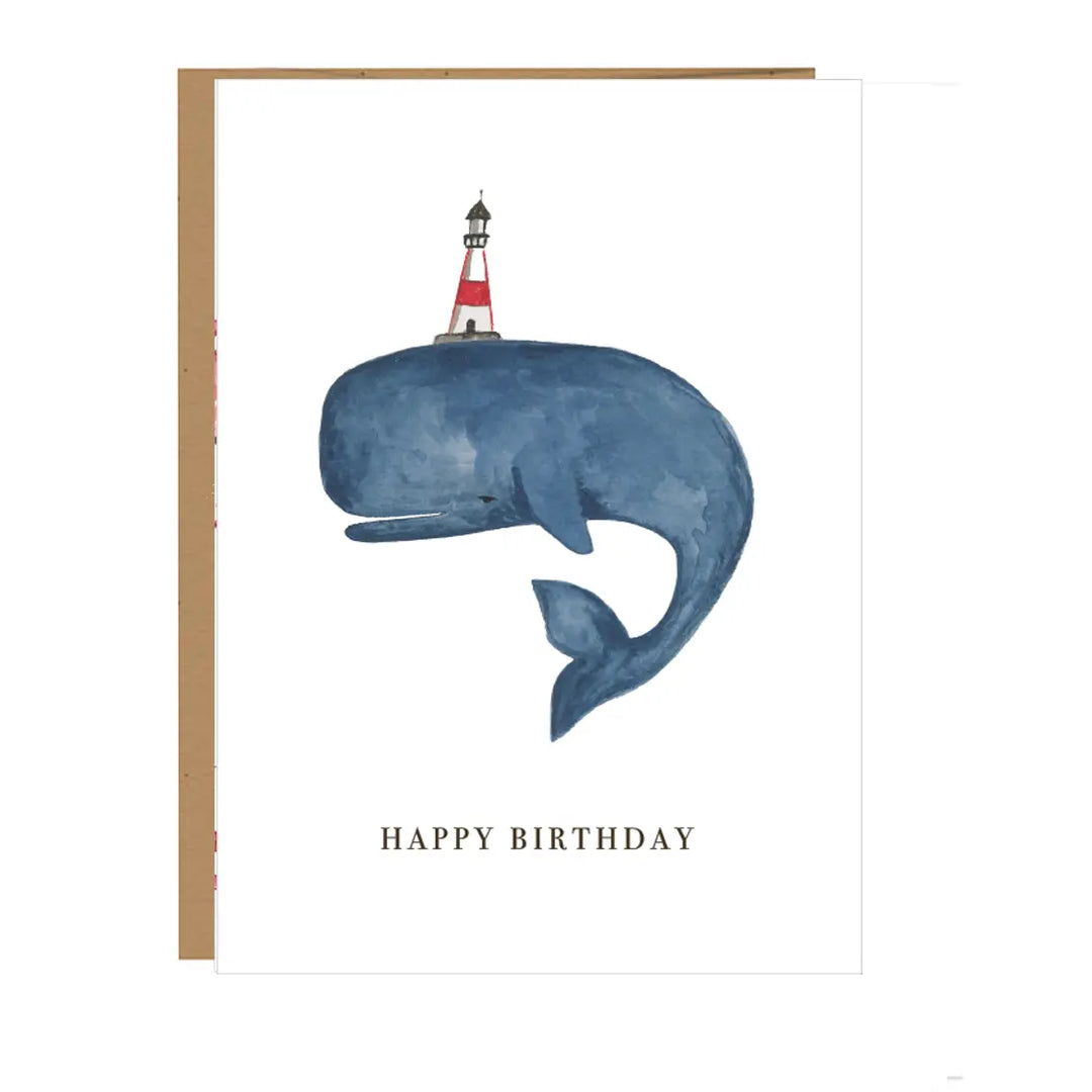 Blue Whale Happy Birthday Mini Card