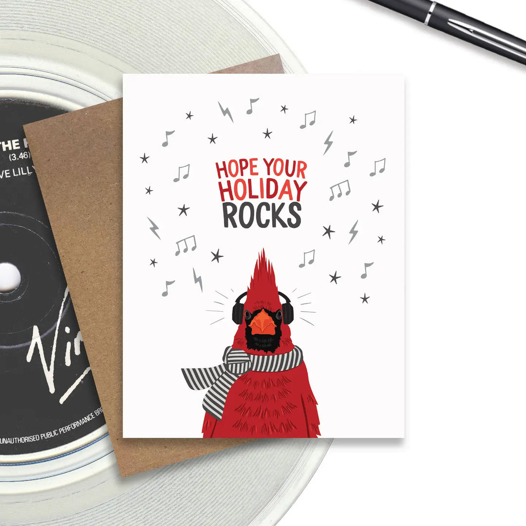 Cardinal Holiday Rocks Card
