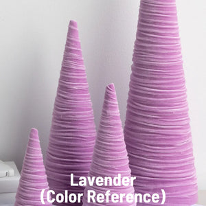Handmade Pedestal Velvet Trees (Set of 3)