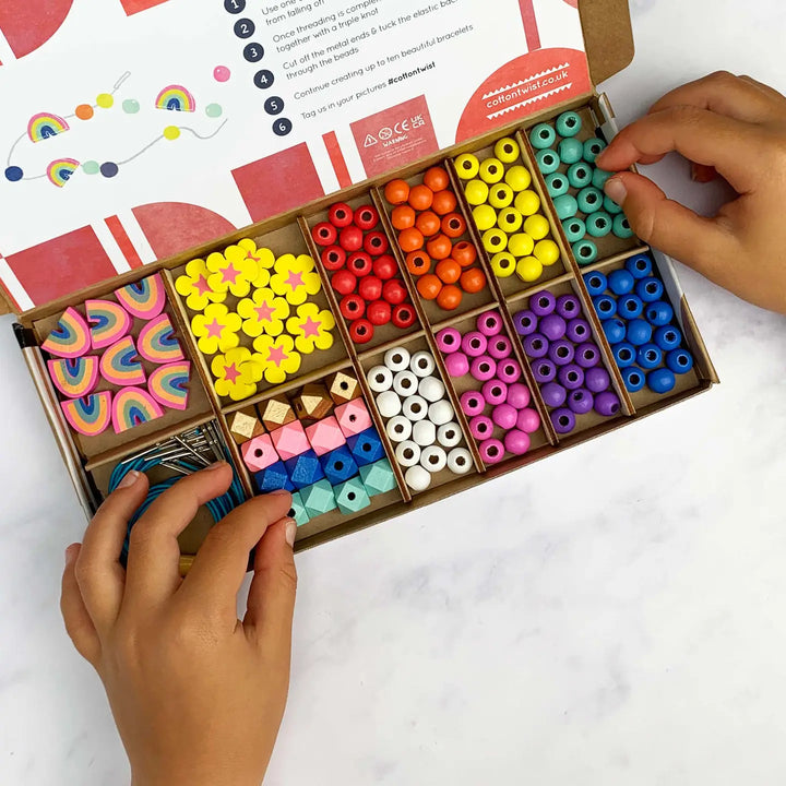 Rainbow and Flower Bracelet Making Kit
