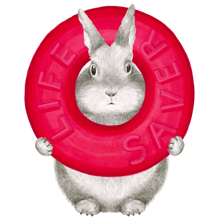 Life Saver Bunny Card