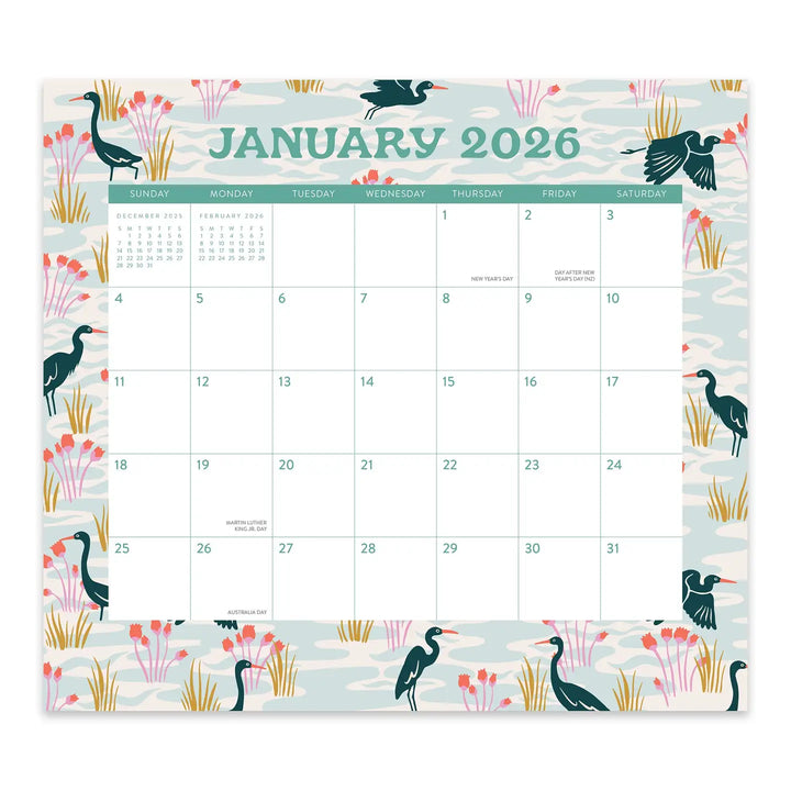 Catching Colors Magnetic Monthly Pad Calendar (Aug 2025 - Dec 2026)