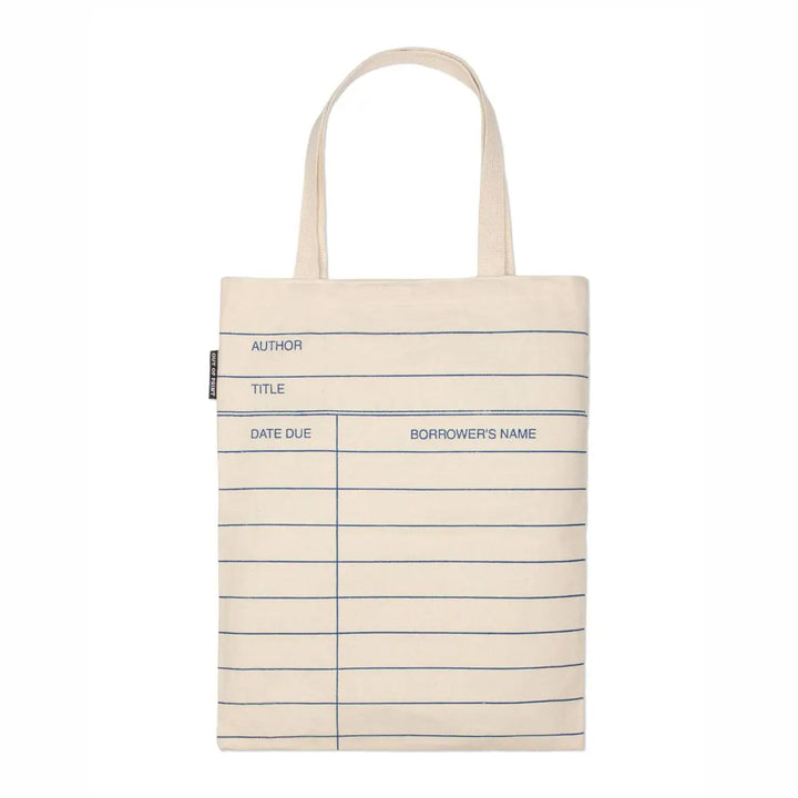 Library Card Natural Tote