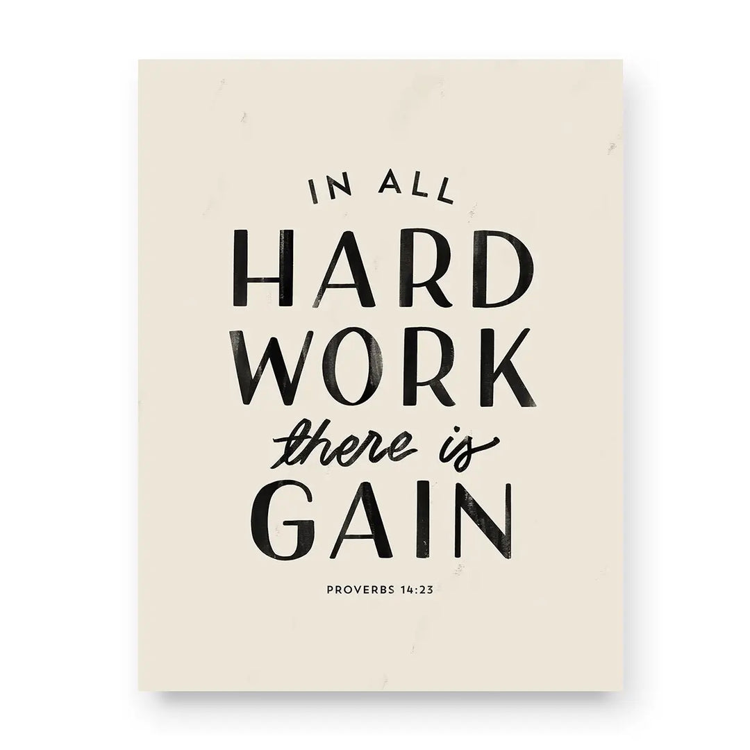 Hard Work Art Print