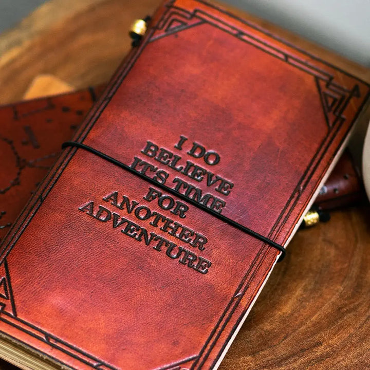 Debossed Refillable Leather Traveler's Notebooks