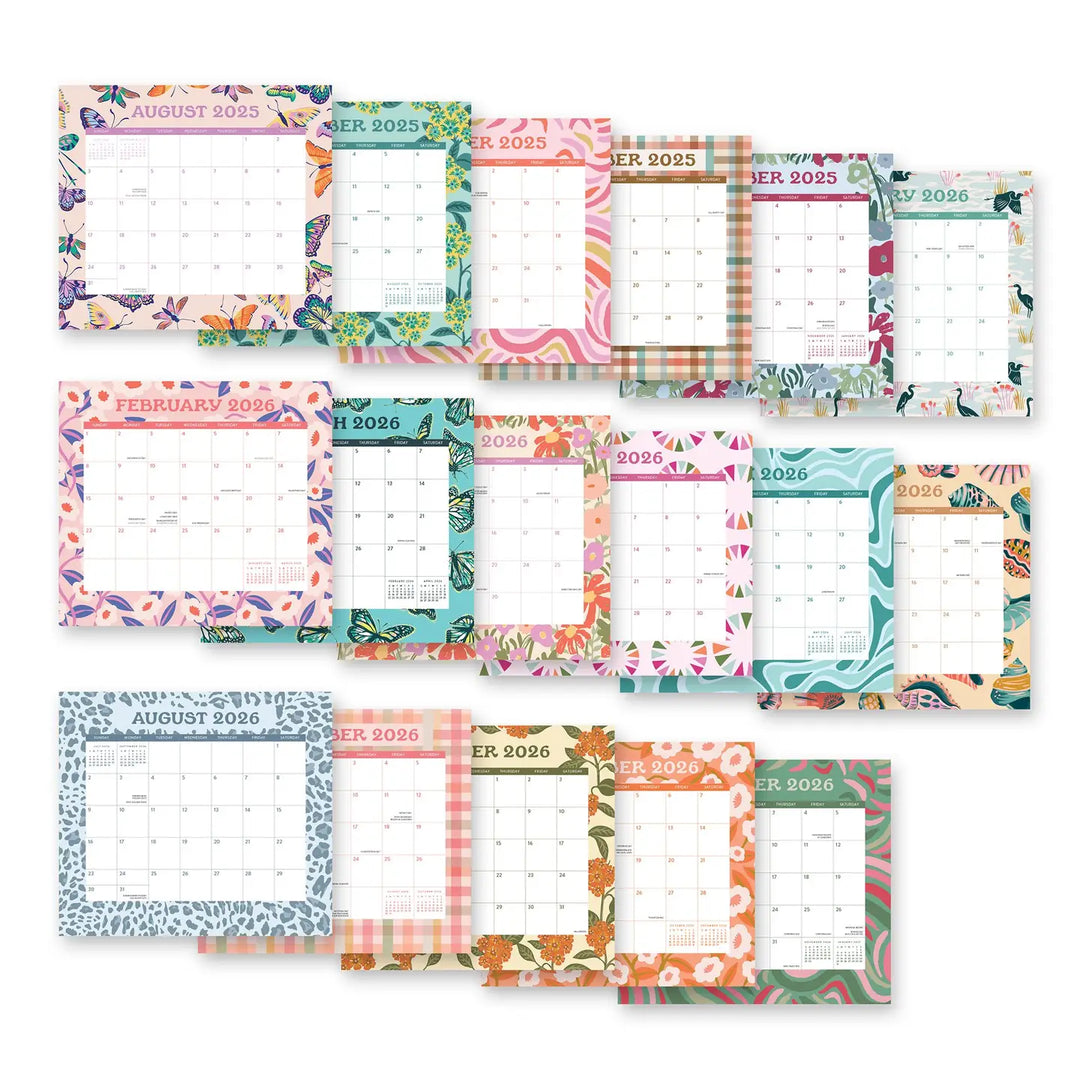 Catching Colors Magnetic Monthly Pad Calendar (Aug 2025 - Dec 2026)